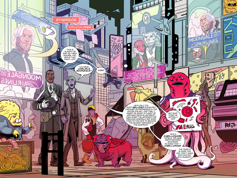 Illustration for article titled A First Look at Heavy Metal's Universe-Hopping New Series, The Doorman